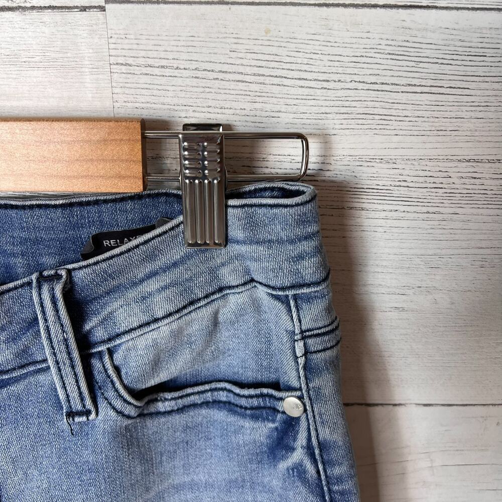 Judy Blue Jeans Womens Size 5/27 Relaxed fit Medium Wash Raw Distressed Hem - Picture 7 of 16